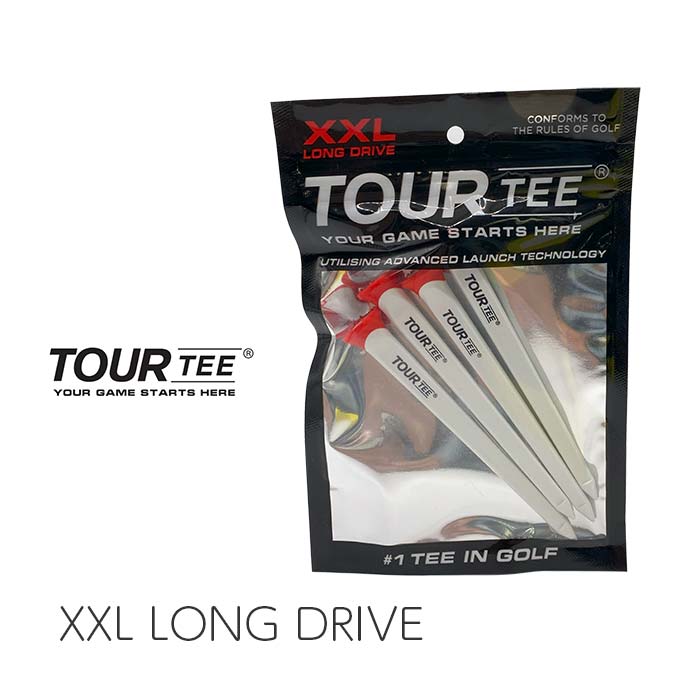 ゴルフティー ツアーティー [TOUR TEE] XXL LONG DRIVE 飛距離アップ USGA、R＆Aルール適合 ラウンド用品 ロングティー 追跡メール便 送料無料 ゆうパケット