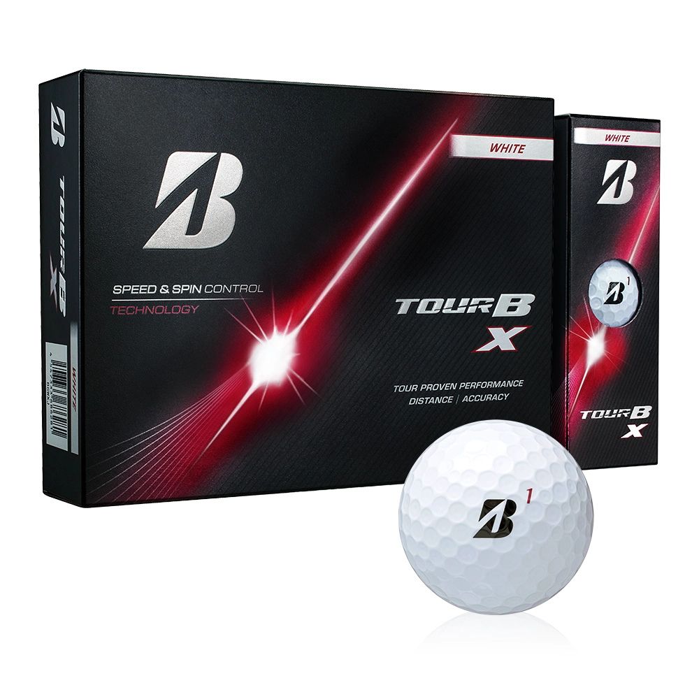 BRIDGESTONE - ブリヂストン ゴルフボール TOUR B X 2026年モデル ツアーX B6WXJ ホワイト 12球（1ダース) BRIDGESTONE 飛距離 スピン系 3ピース ソフト