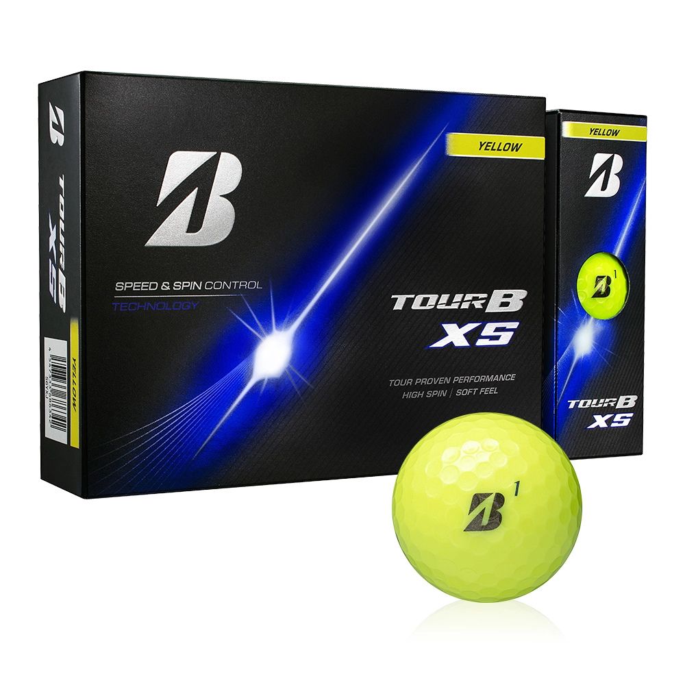 ブリヂストン ゴルフボール TOUR B XS 2026年モデル ツアーXS S6YXJ イエロー 12球（1ダース) BRIDGESTONE 飛距離 スピン系 3ピース ソフト