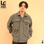 [クーポン 対象]【SALE 60％OFF】【 21FW 】【 ラストチャンス 】 マルチポケット フリース シャツ LC-0026 【 LAST CHANCE 】 Multi Pocket Fleece Shirts メンズ　レディース ユニセックス ジャケット 長袖 有刺鉄線 チェーン 柄 ライトアウター