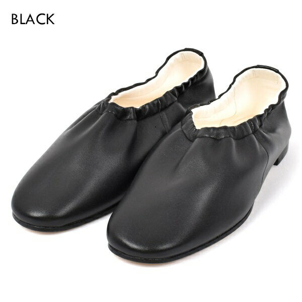 【 SALE / セール 】【 22SS 】【 ビューティフル シューズ 】 バレエ シューズ BSS1712012【 BEAUTIFUL SHOES 】 BALLET SHOES スリッポン レディース 女性 レザー シューズ 靴 ローカット ブラック 日本製 TOSHINOSUKE TAKEGAHARA 23.5cm 24cm 24.5cm