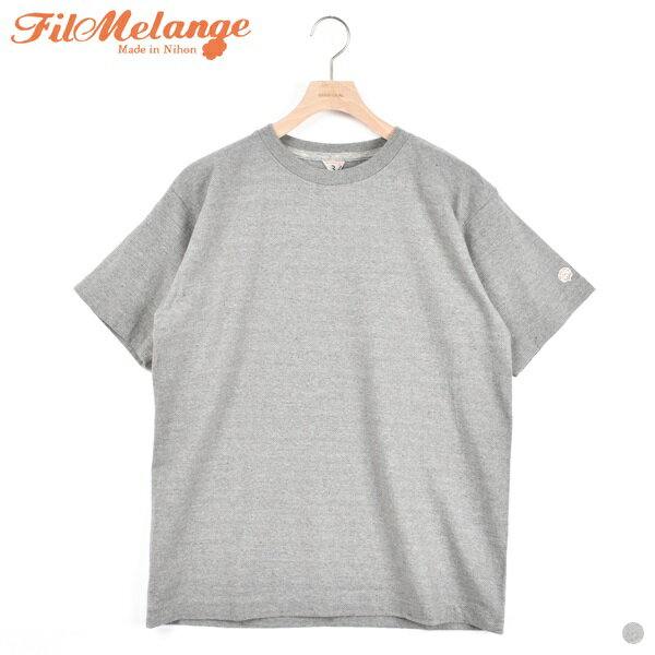 【SALE 20％OFF】フィルメランジェ ルート 2211018 FilMelange ROOT Crew neck Tee Re TeeSHIRTS Project フィルメランジェ オリジナル Tシャツ 半袖 綿 コットン オーガニックコットン エコ リサイクル メンズ レディース ユニセックス 日本製