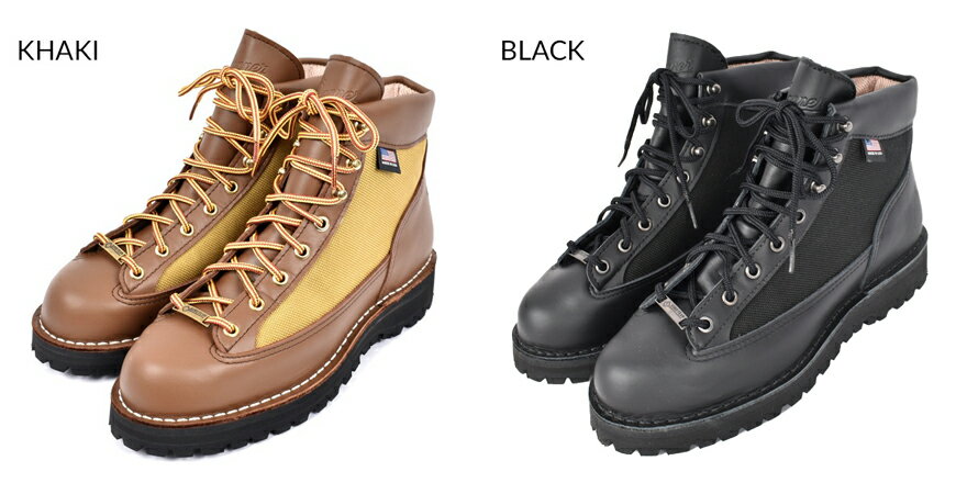 【 22FW 】 ダナー ダナーライト DANNER DANNER LIGHT 30440 30465 ハンドメイド アウトドア ワークブーツ 防水 透湿性能 安定感 耐摩耗性 アメリカ レザー ゴアテックス GoreTex ビブラムソール Vibram KHAKI BLACK カーキ ブラック 7H 8H メンズ レディース USA