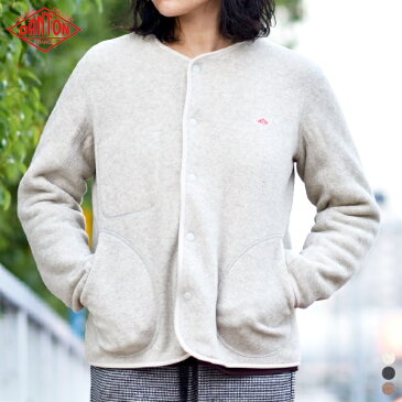 【 21FW 】【 ダントン 】 ノーカラー フリース カーディガン JD-8911 【 DANTON 】 NO COLLAR FLEECE CARDIGAN LADIES ジャケット ladys レディース 女性用 日本製 秋冬 34 36 38