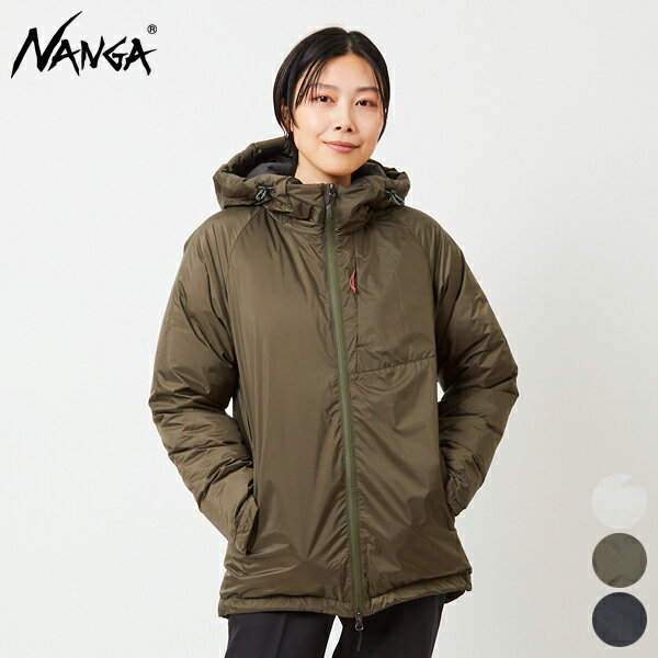 [クーポン 対象]ナンガ オーロラ ダウン ジャケット 【 NANGA 】 AURORA DOWN JACKET (WOMEN) オーロラテックス 防水透湿素材 撥水 防風 ナイロン ラグランスリーブ フード レディース アウトドア 日本製 ブラック 黒 WS WM WL【 22FW 】