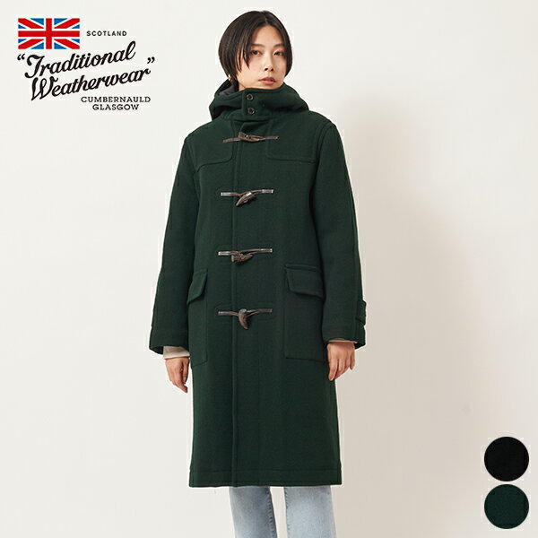 【SALE 20％OFF】トラディショナル ウェザー ウェア Traditional Weatherwear G222APFCO9003HD HOPKINS ホプキンス レディース ダッフルコート アウター ウール トグル ロング丈 フード 無地 …