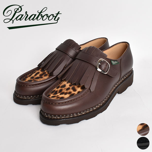 パラブーツ Paraboot ニヨン 212482 NYONS 革靴 シューズ レディース モカシン レザー ローカット キルト シングルモンク シングルストラップ ミカエル チロリアンシューズ ポニーファー カー…