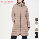 クーポン 対象 【SALE 40％OFF】ヴァンソン エ ミレイユ Vincent et Mireille ステッチレス ダウン コート VM232SD26022 STITCHLESS DOWN COAT トップス アウター 羽織り レディース シンプル カジュアル トラッド 着脱可能フード ミドル丈 軽量 2023 FW 春 秋 冬