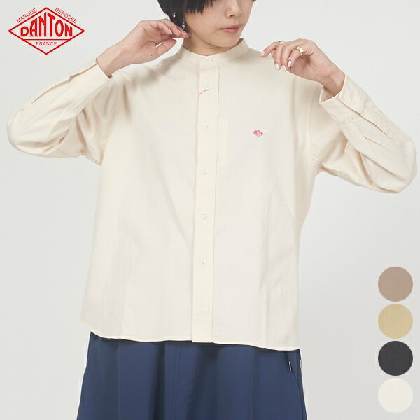 ySALE 20OFFz_g DANTON ohJ[  Vc DT-B0001 CTW BAND COLLAR SHIRT L/S n Sby fB[X RbgcC GN g[v `R[ 34 36 38 { [ 2023 FW t H ~ ]