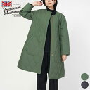 トラディショナル ウェザーウェア traditional weatherwear アークリー ジップ ロング L232APQCO0379EG ARKLEY ZIP LONG コート アウター レディース カジュアル トラッド ノーカラー キルティング Aライン ブラック ミリタリー 2023 FW 秋 冬