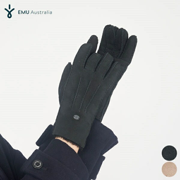 エミュ 手袋 【SALE 20％OFF】EMU Australia エミュ オーストラリア ビーチフォレスト グローブ W1415 BEECH FOREST GLOVES 小物 手袋 ハンドウォーマー レディース シンプル カジュアル ムートン シープスキン ファー マッシュルーム ブラック [ 2023 FW 秋 冬 ]