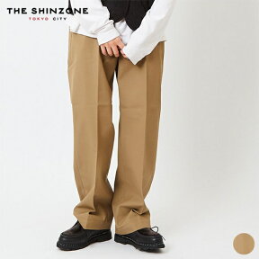 シンゾーン ハイ ウェスト チノ パンツ 20SMSPA58 Shinzone HIGH WAIST CHINO PANTS レディース 女性用 チノパン ボトムス テーパード センタープレス ベージュ 無地 大人 定番 人気 36 日本製 コットン 綿【 23SS 】 [●]