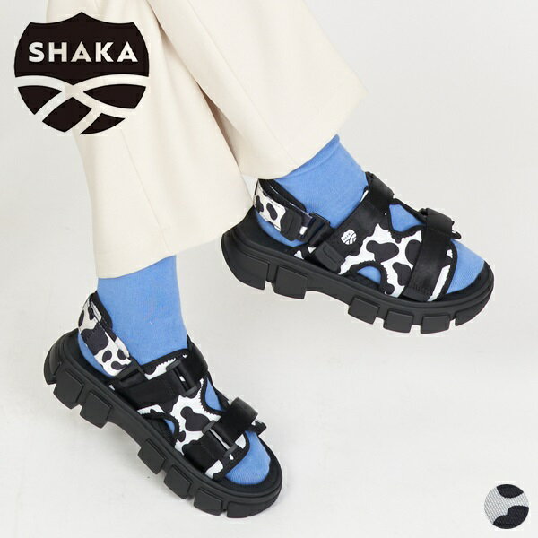 シャカ サンダル メンズ 【SALE 10％OFF】 シャカ SHAKA チル アウト エスエフ SK-185GD CHILL OUT SF for GOOD DEAL 別注 スポーツ サンダル スポサン シューズ メンズ レディース ユニセックス アウトドア カジュアル 厚底 アニマル 22cm ～ 28cm 牛柄 [ 2023 SS 春夏 ]