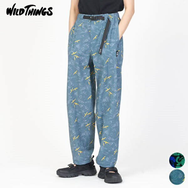 [クーポン 対象]【24SS新作】ワイルドシングス WILDTHINGS プリント ラックス パンツ WT24036AD PRINT LAX PANTS ボトム イージー パンツ メンズ レディース カジュアル アウトドア 総柄 ストレッチ性 軽量 キーリングループ S [ 2024 SS 春 夏 ]