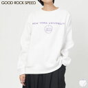 【SALE 50%OFF】グッド ロック スピード GOOD ROCK SPEED クルーネック スウェット シャツ 23NYU002W 長袖 レディース シン...