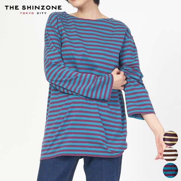 【24SS新作】シンゾーン SHINZONE マリン ボーダー Tシャツ 24SMSCU14 MARINE BORDER TEE トップス カ..