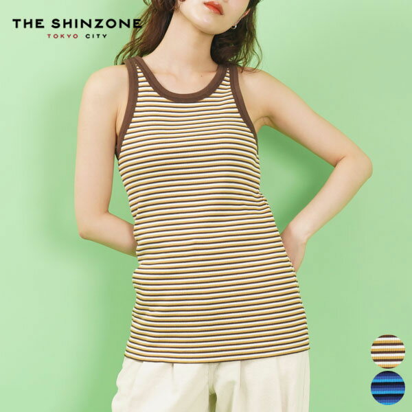 シンゾーン SHINZONE マルチ ボーダー タンクトップ MULTI BORDER TANKTOP 22MMSCU14  