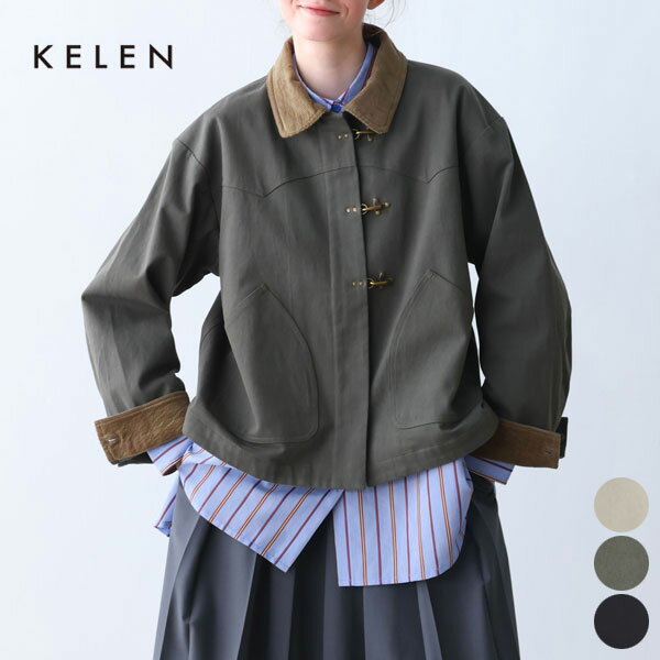 【25FW新作】ケレン KELEN ウエスタン ワーク ウェア ジャケット YEYA LKL25FJK2070 レディース アウタ..