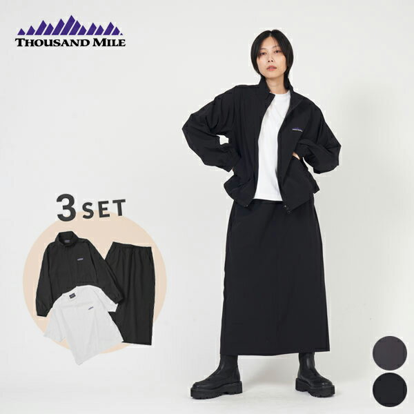 [ 3点セット ]【25FW新作】サウザンドマイル THOUSAND MILE ブルゾン Tシャツ スカート 3点セット BLOU..