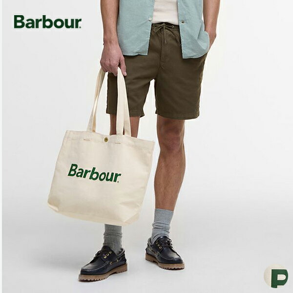 樂天商城 - 【26SS新作】バブアー Barbour ロゴ トート バッグ barbour logo tote bag メンズ レディース ユニセックス ボタン ロゴ ワンポイント コットンキャンバス 綿100 UBA0733 [ 2026 SS 春 夏 秋 冬 ] [S★]