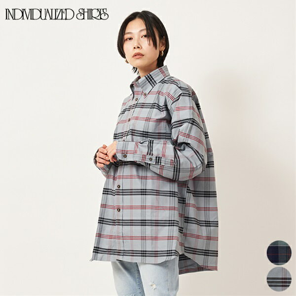 【SALE 30％OFF】インディビジュアライズドシャツ INDIVIDUALIZED SHIRTS オーバーサイズ ボタンダウン シャツ BD SHIRTS メンズ レディース ユニセックス トップス 長袖 チェック 柄 コットン…