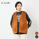 [クーポン 対象]【SALE 40％OFF】ル グラジック LE GLAZIK エコ ファー ベスト LG-A0261 ECF VEST トップス レディース フェイクファー Vネック ポケット 裏地付き きれいめ ポケット付き ノー…