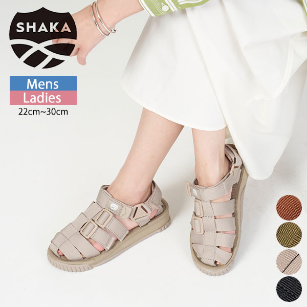 シャカ SHAKA ハイカー SK-101 HIKER スポーツ サンダル スポサン シューズ メンズ レディース ユニセックス メッシュ シンプル アウトドア カジュアル グルカ シューズライク サイズ調節可能 22cm 〜 29cm[ 2024 SS 春 夏 ]