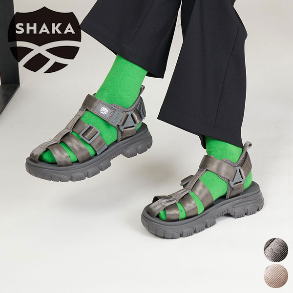 シャカ SHAKA ネオ ハイカー エーティー SK-218 NEO HIKER AT 定番 スポーツ サンダル スポサン シューズ メンズ レディース ユニセックス アウトドア 厚底 ブラック グレー ベージュ オフホワイト 22cm ~ 29cm[ 2023 SS 春夏 ]