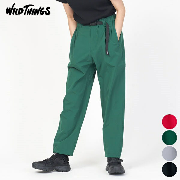 【24SS新作】ワイルドシングス WILDTHINGS ラックス パンツ WT24031AD LAX PANTS ボトム イージー パンツ メンズ レディース シンプル カジュアル アウトドア ストレッチ性 軽量 ドローコード キーリングループ S [ 2024 SS 春 夏 ] /hfd