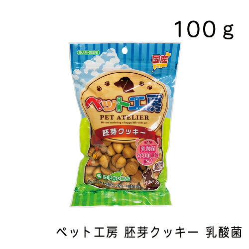 ペット工房胚芽クッキー乳酸菌3800億個入り・100g