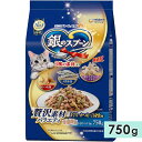 銀のスプーン 贅沢素材バラエティ まぐろ・かつお・白身魚味 750g 成猫用 国産 キャットフード ドライフード ユニチャームペット 正規品