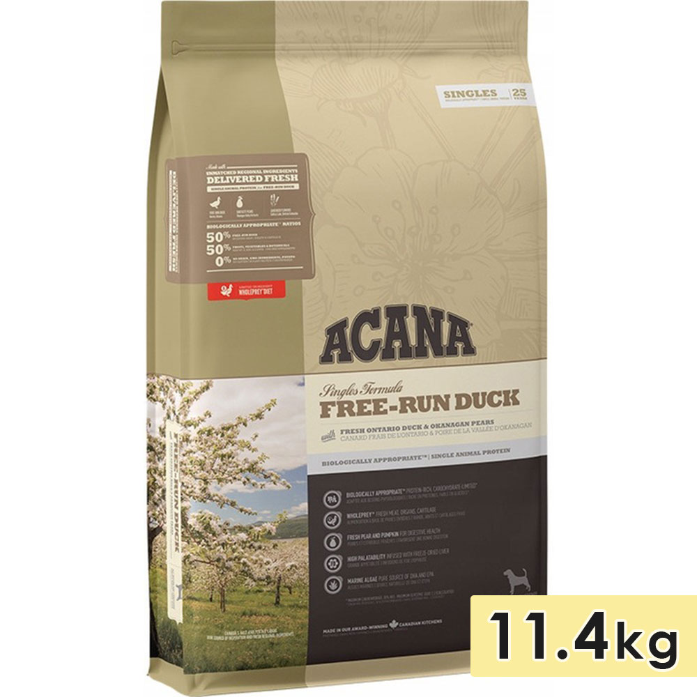 ACANA アカナ フリーランダック 11.4kg 成犬用 高齢犬用 シニア犬用 子犬用 全犬種用 ドッグフード ドライフード アカナファミリージャパン 正規品