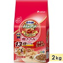 愛犬元気 パックン 鶏ささみ入り 13歳以上用 ささみ・緑黄色野菜・小魚入り 2kg 高齢犬用 シニア犬用 ドッグフード ソフト セミモイストフード 国産 総合栄養食 ユニ・チャームペット 正規品