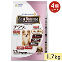 【4個セット】ベストバランス チワワ用 1.7kg 成犬用 7歳以上用 ふっくら仕立て ドッグフード ソフトドライフード 犬用総合栄養食 シニア犬用 ユニチャーム ペットケア Best Balance 正規品