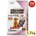 【4個セット】ベストバランス トイプードル用 1.7kg 成犬用 7歳以上用 ふっくら仕立て ドッグフード ソフトドライフード 犬用総合栄養食 シニア犬用 ユニチャーム ペットケア Best Balance