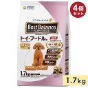 【4個セット】ベストバランス トイプードル用 1.7kg 成犬用 10歳以上用 ふっくら仕立て ドッグフード ソフトドライフード 犬用総合栄養食 シニア犬用 ユニチャーム ペットケア Best Balance 正規品