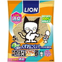 猫砂 ニオイをとるおから砂 5L おからの猫砂 猫の砂 猫用トイレ 固まる 消臭 流せる 国産 ライオンペット