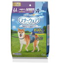 マナーウェア 男の子用 LLサイズ 4枚入り デニム 中型犬用 犬用オムツ マナーベルト トイレ用品 紙おむつ お試しセット ユニ・チャームペット