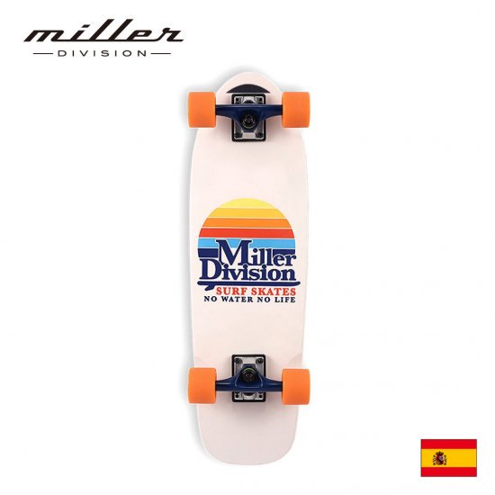 Miller スペイン発 スケートボード クルーザー パーク不要 平地で楽しめる ソフトウィールだから静かに遊べる 住宅地でも安心スケボー【国内正規代理店品】