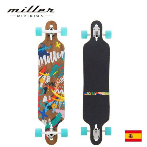 Miller スペイン発 スケートボード ロングボード ロングスケートボード ロンスケ パーク不要 平地で楽しめる ソフトウィールだから静かに遊べる 住宅地でも安心スケボー【国内正規代理店品】 Miller スペイン発 スケートボード ロングボード ロングスケートボード ロンスケ パーク不要 平地で楽しめる ソフトウィールだから静かに遊べる 住宅地でも安心スケボー【国内正規代理店品】