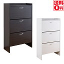 【送料無料】省スペース シューズラック3段 FM-1003【東北/九州/四国は配送不可商品】