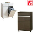 【送料無料】 Dining Dusty Box ダイニングダストボックス2D　幅55cm　BR/WH　23703・23705