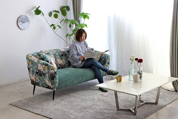 【送料無料】 NATURIA・ナチュリア 2Pソファ 可愛いとエレガント 54675110 【時間指定不可】 [3]