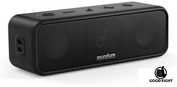 Anker Soundcore 3 ｜Bluetooth5.0 防水スピーカー IPX7 24時間連続再生 USB-C 低音強化 BassUp PartyCast ワイヤレススピーカー