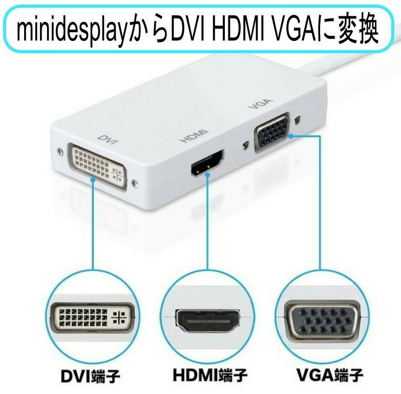 ��������ܥ���� /�ߥ� �ǥ����ץ쥤�ݡ���/��������ܥ���� Mini ��DisplayPort to HDMI/DVI/VGA �Ѵ������ץ� Mini DP-DVI(24+1)�ԥ�/VGA �ߥ� D-Sub ��Macbook Pro/iMac/Macbook
