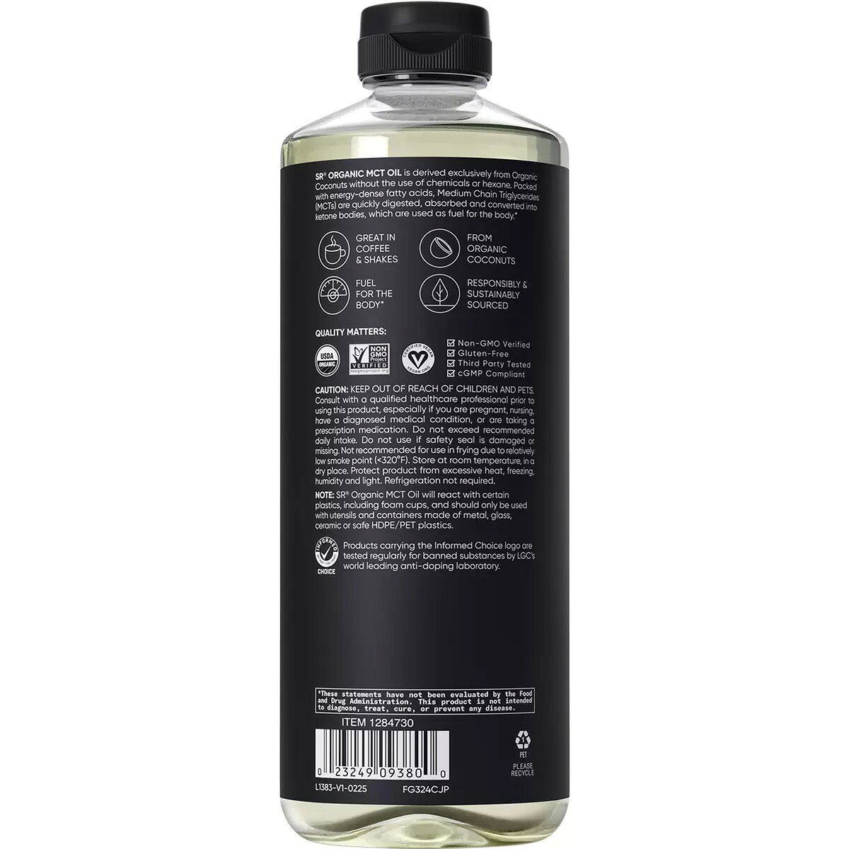 オーガニック 天然由来成分100％ MCTオイル【特大サイズ】大容量 1183ml 1124g 100％有機ココナッツ 由来 中鎖脂肪酸 オイル 植物油・食用油 goodeight8-10001367 GOODEIGHT サンプル画像3