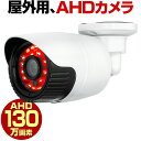 防犯カメラ 屋外 家庭用 有線 AHD 130万画素 小型 防水 赤外線 暗視 駐車場 車庫 車上荒らし 業務用 本物 米国APTINA社製センサー採用 2.8mm 広角 レンズ セット GE1300