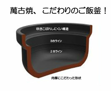 【送料無料】HARIO(ハリオ) フタがガラスのご飯釜3合炊き　GNN-200B