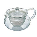 ハリオ 茶茶急須 丸450CHJMN-45T〇電子レンジ対応 耐熱ガラス 茶こし付き ティーポット ポット ティー 熱ガラス製急須 お茶 日本茶 中国茶 紅茶 ...