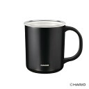 ハリオ マグ セラミックコーティング 真空二重保温マグ 350 ブラックCMG-350-B HARIO